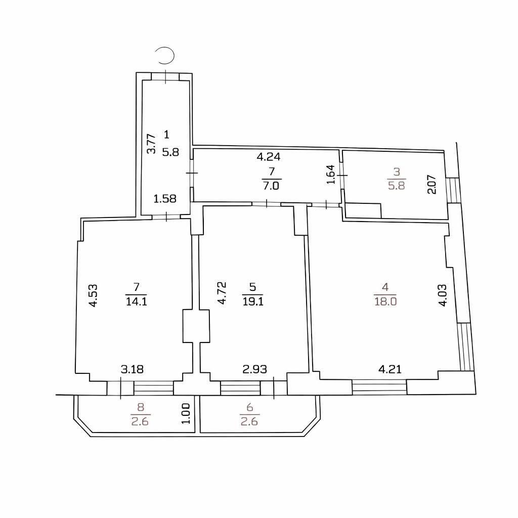 2-кімнатна квартира за адресою вул. Витянська (площа 70 м²) - Atlanta.ua - фото 2