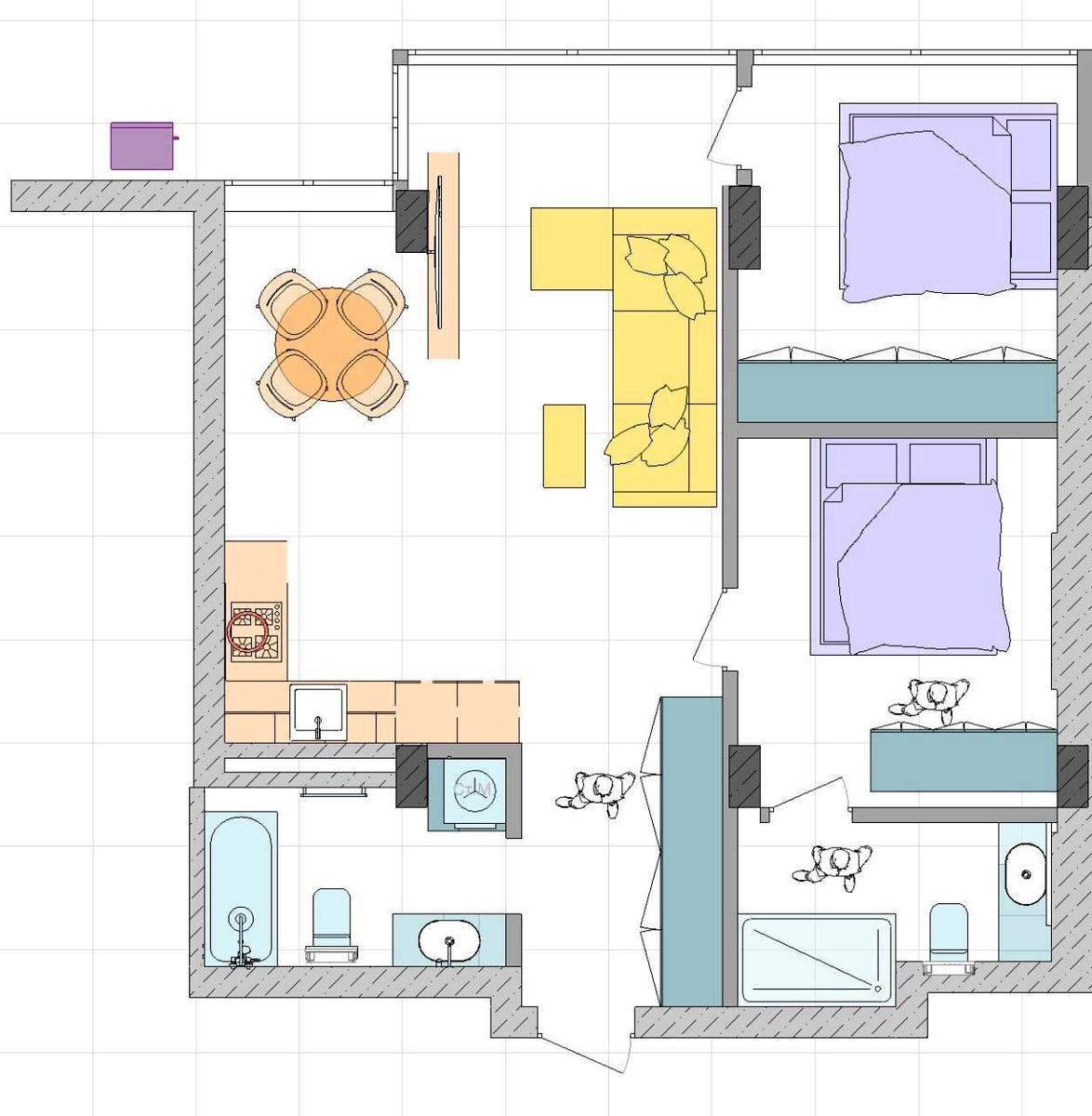 2-rooms apartment apartment by the address st. Ul Magistralnaya (area 65,6 m²) - Atlanta.ua - photo 24