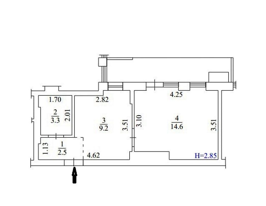 1-room apartment apartment by the address st. Ul Osennyaya (area 37,4 m²) - Atlanta.ua - photo 22