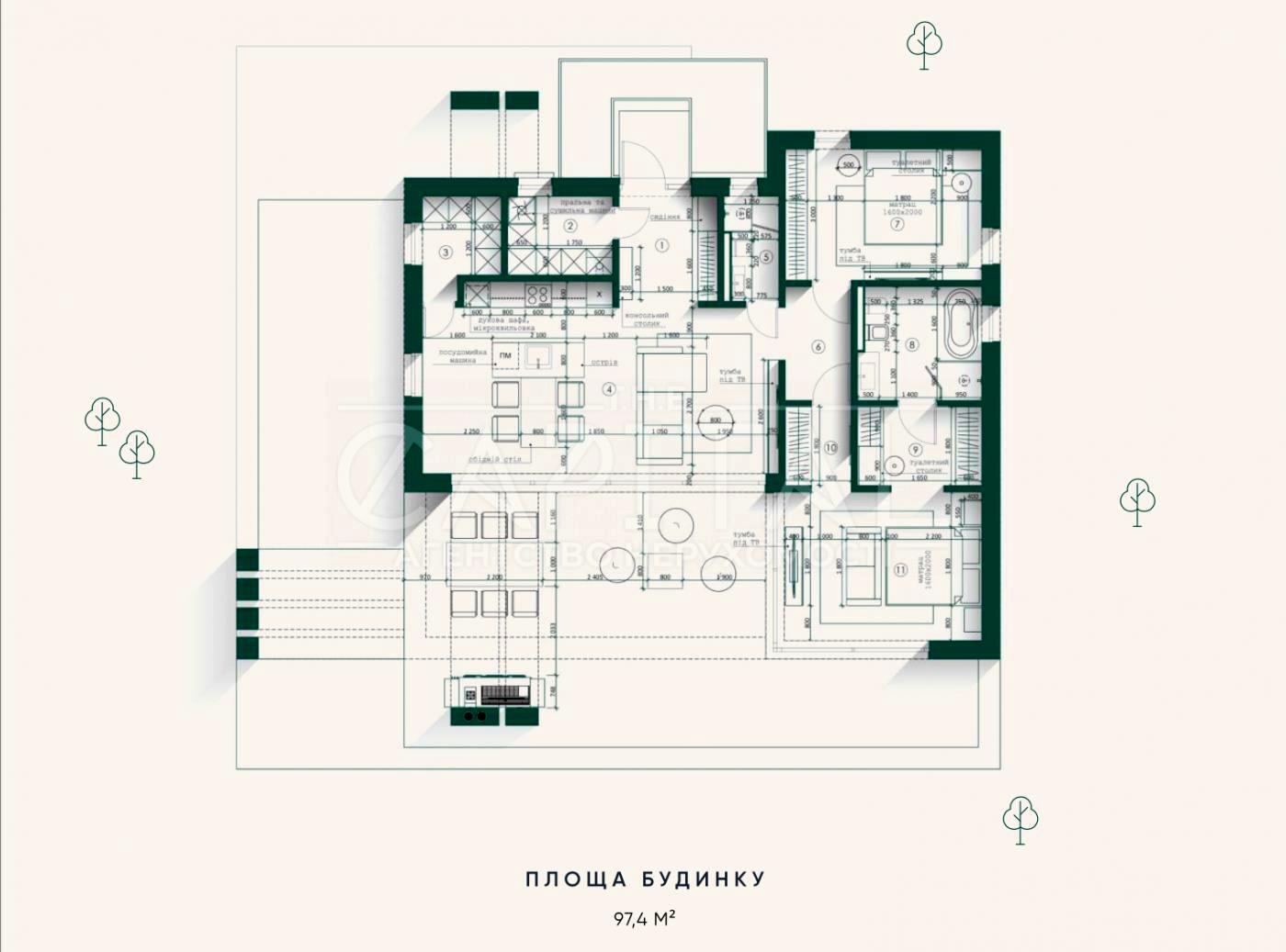 House by the address (area 97,4 m²) - Atlanta.ua - photo 23