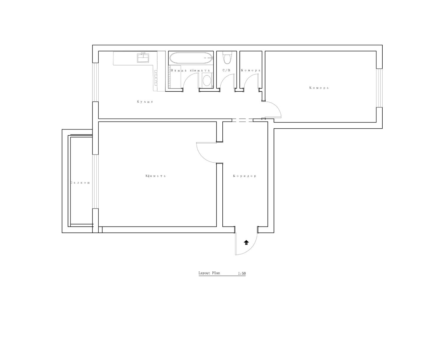 2-rooms apartment apartment by the address st. Seminarskaya Gamarnika (area 53 m²) - Atlanta.ua - photo 13