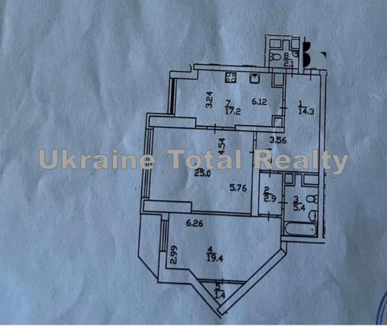 2-кімнатна квартира за адресою Григоренко пр. (площа 88 м²) - Atlanta.ua - фото 14