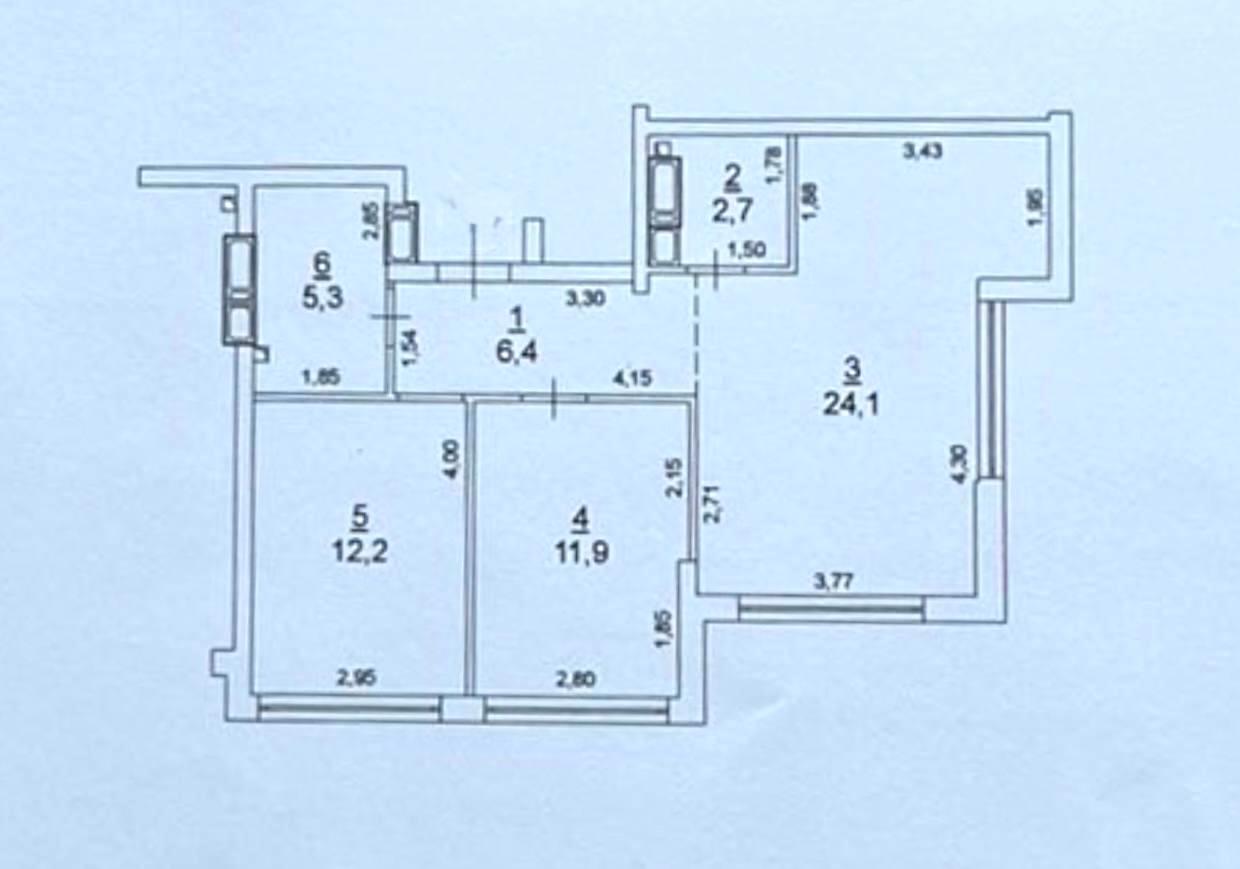 2-комнатная квартира по адресу ул. Филатова ак. (площадь 62,6 м²) - Atlanta.ua - фото 15