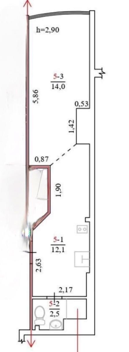 1-комнатная квартира по адресу (площадь 29 м²) - Atlanta.ua - фото 12
