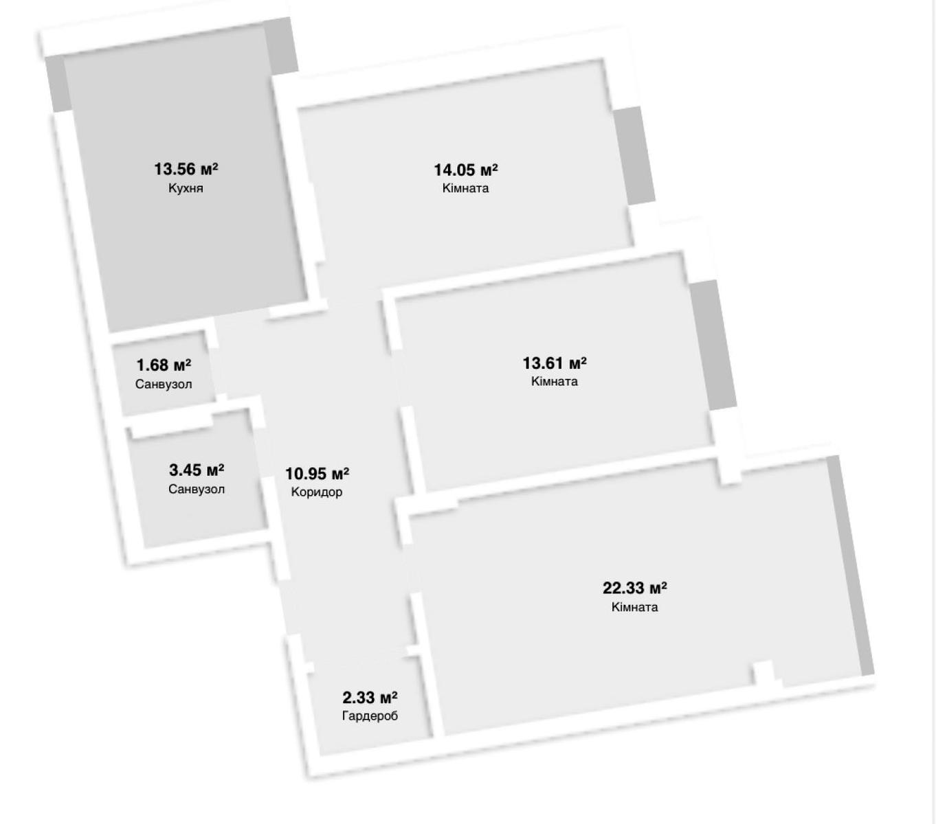 3-кімнатна квартира за адресою вул. Городоцька (площа 84 м²) - Atlanta.ua - фото 3