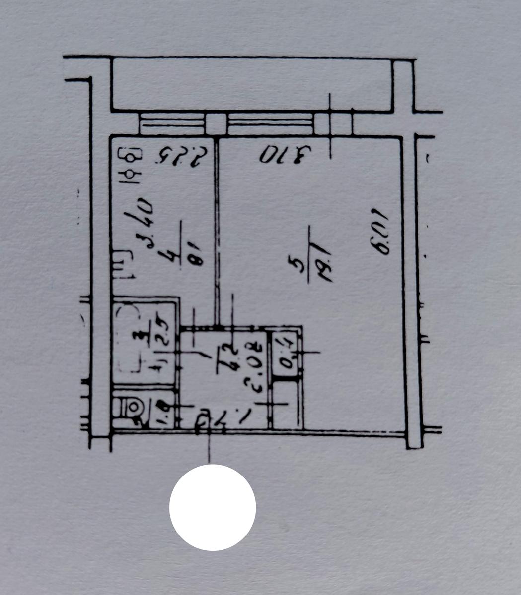 1-комнатная квартира по адресу (площадь 38,8 м²) - Atlanta.ua - фото 20