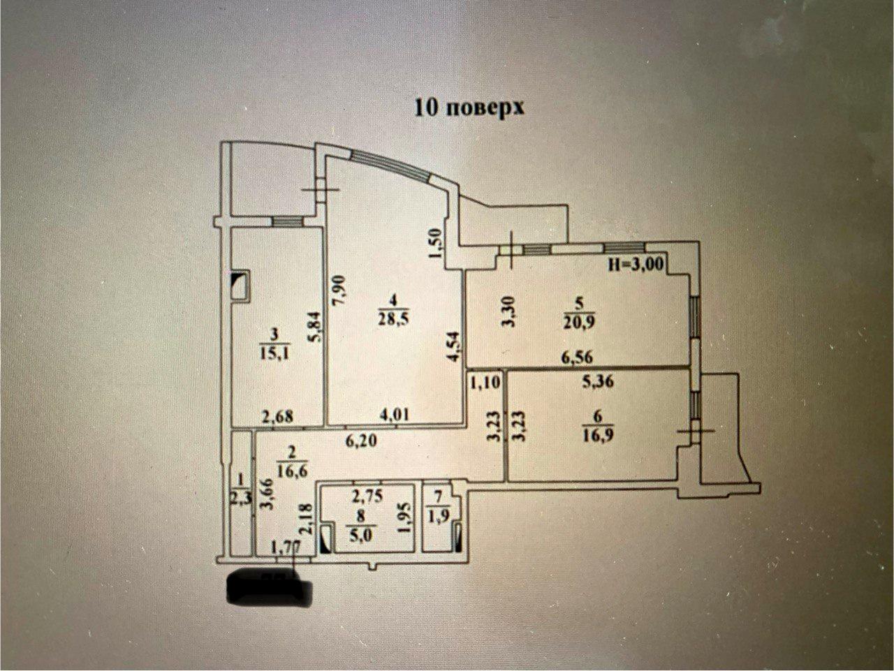 3-rooms apartment apartment by the address st. Lyustdorfskaya dor Chernomorskaya dor (area 111,8 m²) - Atlanta.ua - photo 6