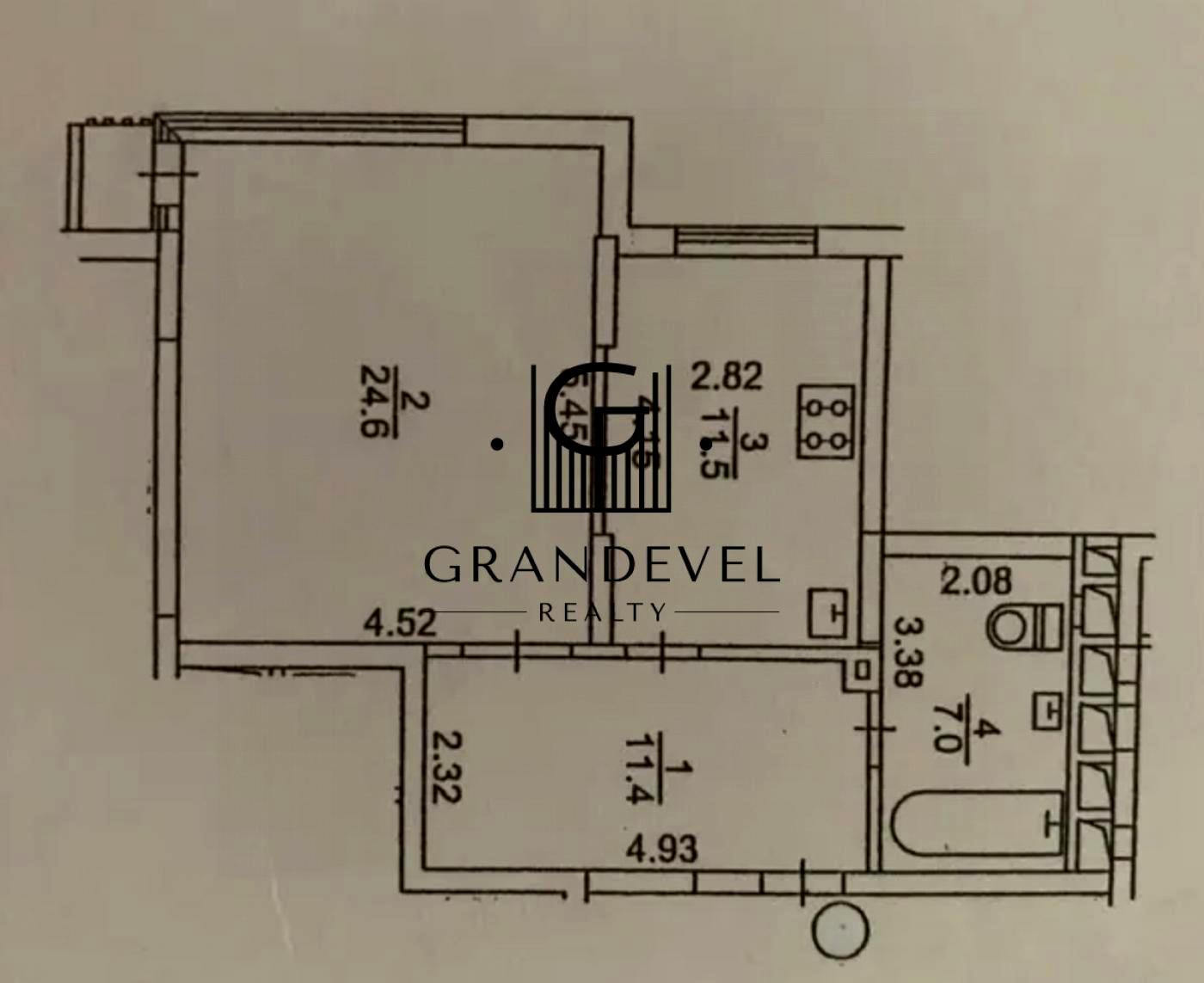 1-комнатная квартира по адресу просп. Лобановского (площадь 55 м²) - Atlanta.ua - фото 2