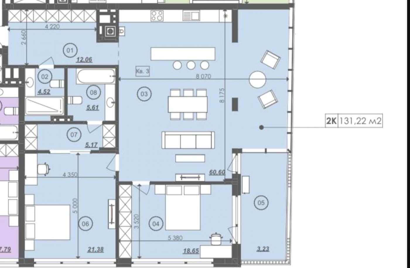 2-кімнатна квартира за адресою вул. Героїв Крут (площа 131 м²) - Atlanta.ua - фото 6