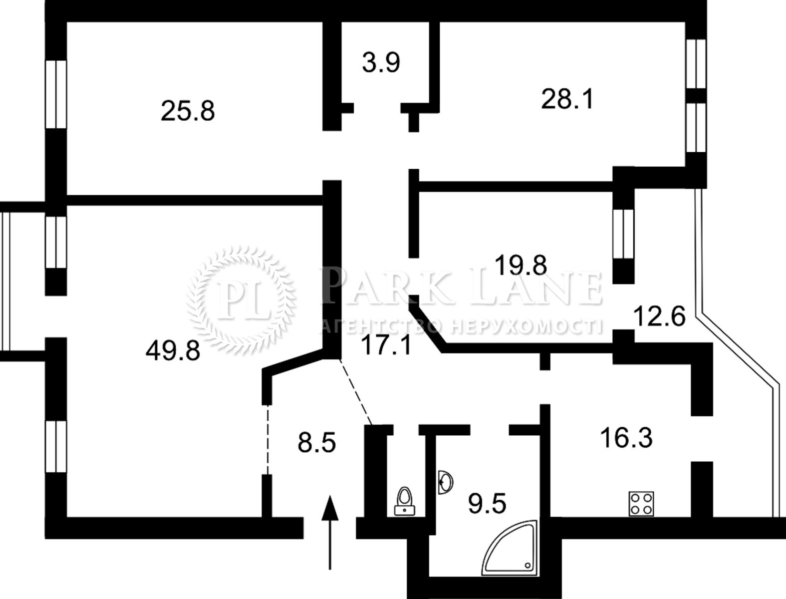 Багатокімнатна квартира за адресою (площа 200 м²) - Atlanta.ua - фото 3
