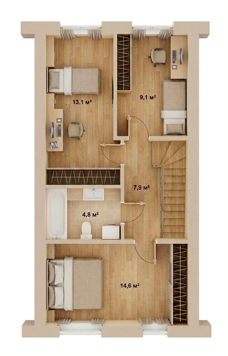 Дом по адресу ул. Гайдамацкая (площадь 100 м²) - imageAlt 10 Дом по адресу ул. Гайдамацкая (площадь 100 м²) - Atlanta.ua - imageAlt 10