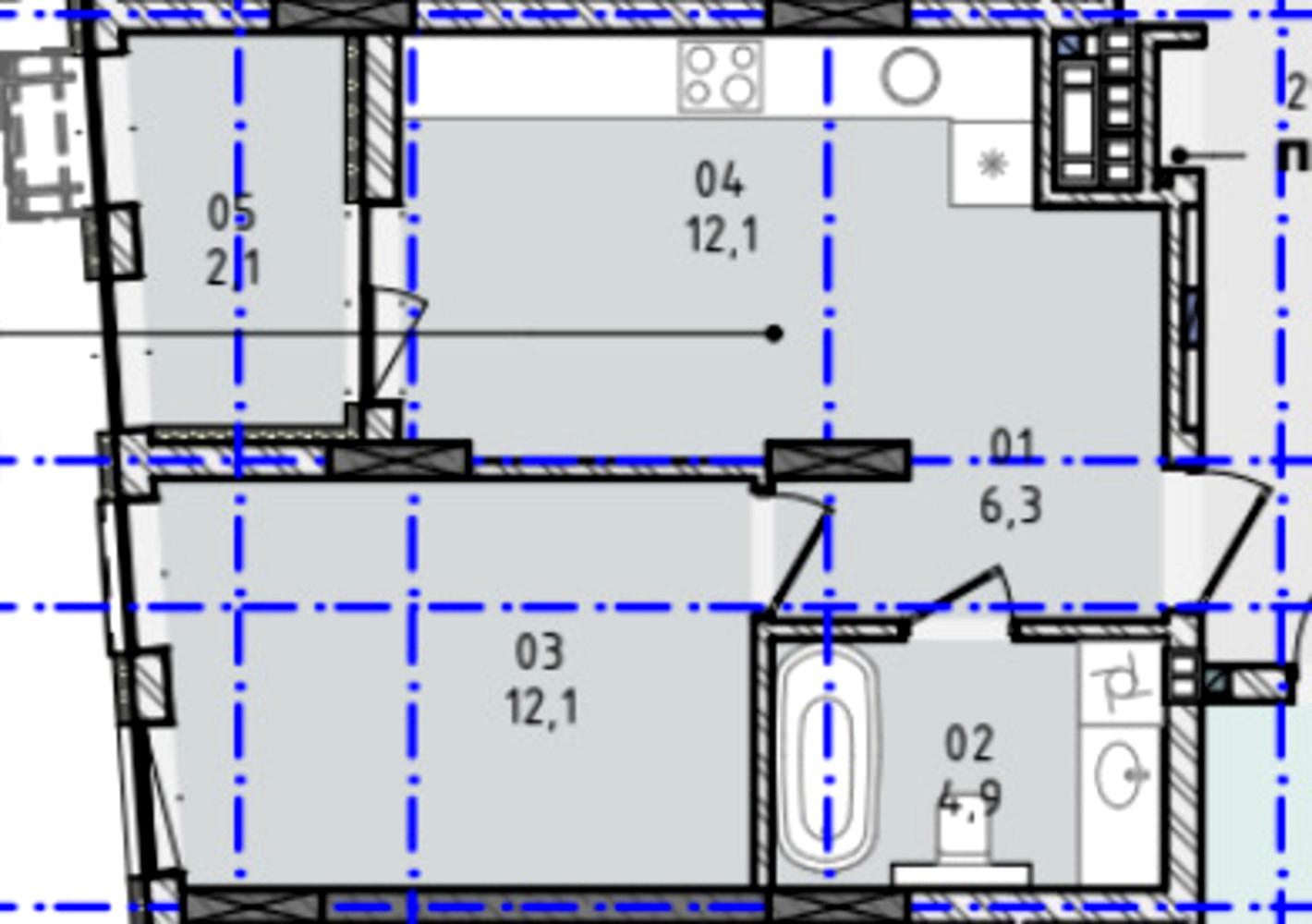 1-комнатная квартира по адресу ул. Капушанская (площадь 37,5 м²) - Atlanta.ua - фото 4