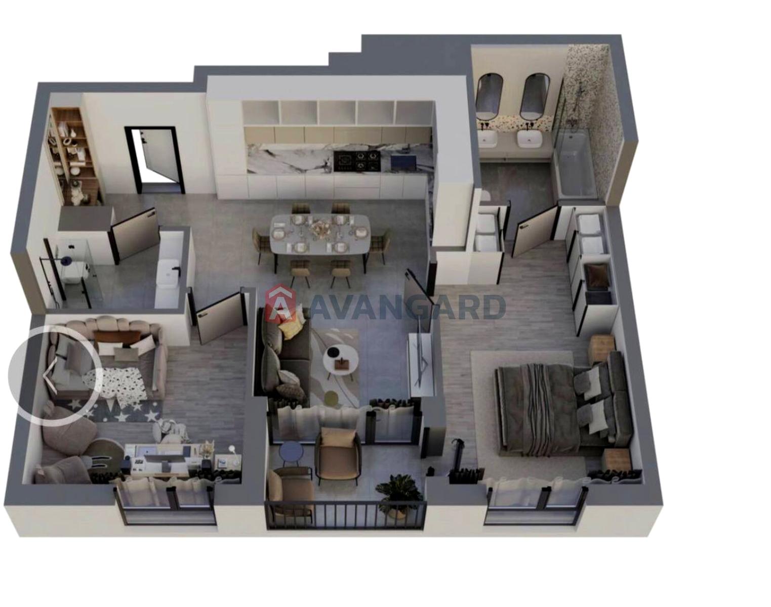 2-rooms apartment apartment by the address (area 69,4 m²) - Atlanta.ua - photo 5