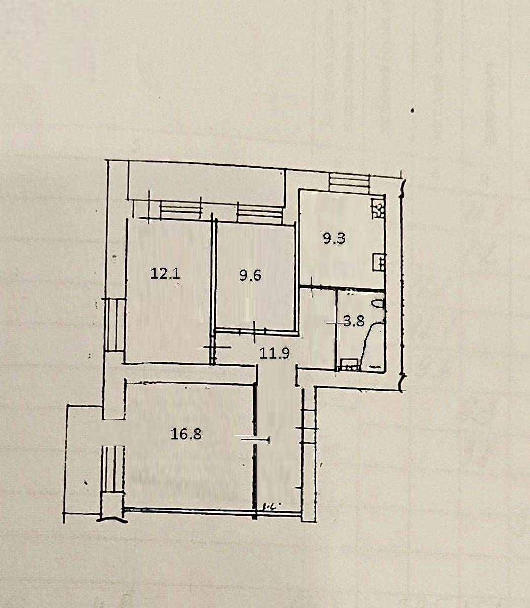 3-комнатная квартира по адресу Испанский пер. (площадь 70 м²) - Atlanta.ua - фото 3