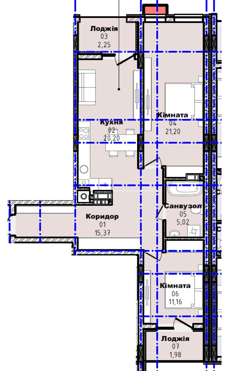 2-комнатная квартира по адресу Липовая Аллея ул. (площадь 77,2 м²) - Atlanta.ua - фото 4