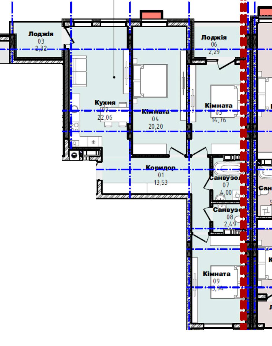 3-кімнатна квартира за адресою вул. Китобійна (площа 95,6 м²) - Atlanta.ua - фото 6
