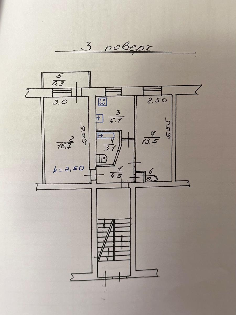 2-комнатная квартира по адресу (площадь 45,1 м²) - Atlanta.ua - фото 7