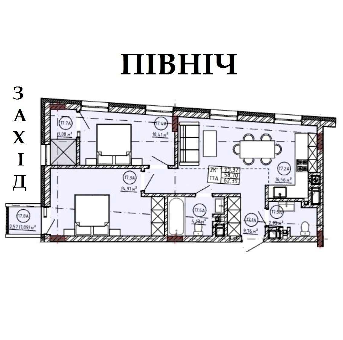 2-rooms apartment apartment by the address st. Ul Zlatoustovskaya (area 62,4 m²) - Atlanta.ua - photo 3