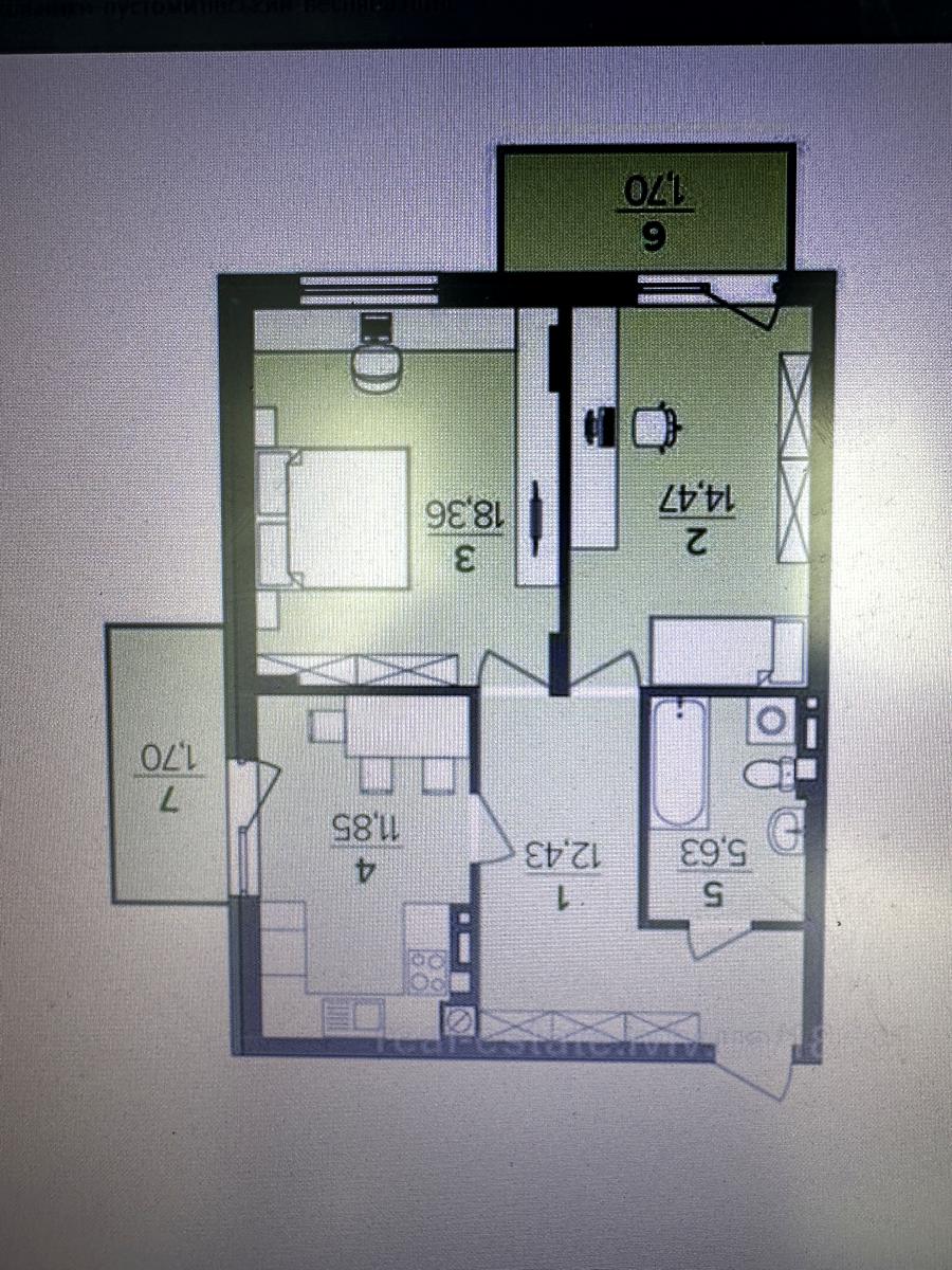 2-комнатная квартира по адресу ул. Свободы (площадь 66 м²) - Atlanta.ua - фото 13