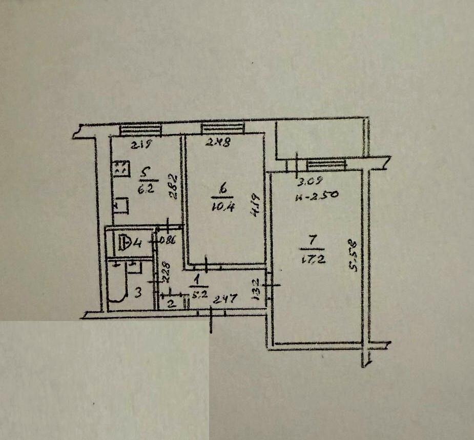 2-кімнатна квартира за адресою вул. Курська (площа 46 м²) - Atlanta.ua - фото 9