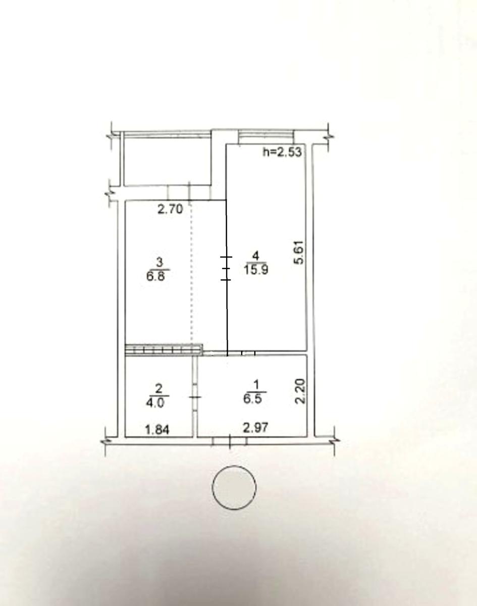 1-комнатная квартира по адресу ул. Пригородная (площадь 36,3 м²) - Atlanta.ua - фото 22