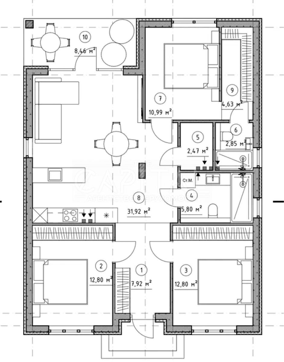 Дом по адресу ул. Европейская (площадь 100 м²) - imageAlt 4 Дом по адресу ул. Европейская (площадь 100 м²) - Atlanta.ua - imageAlt 4