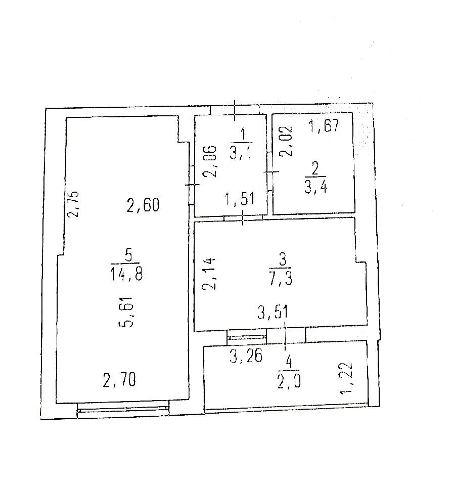 1-комнатная квартира по адресу (площадь 31,5 м²) - Atlanta.ua - фото 6