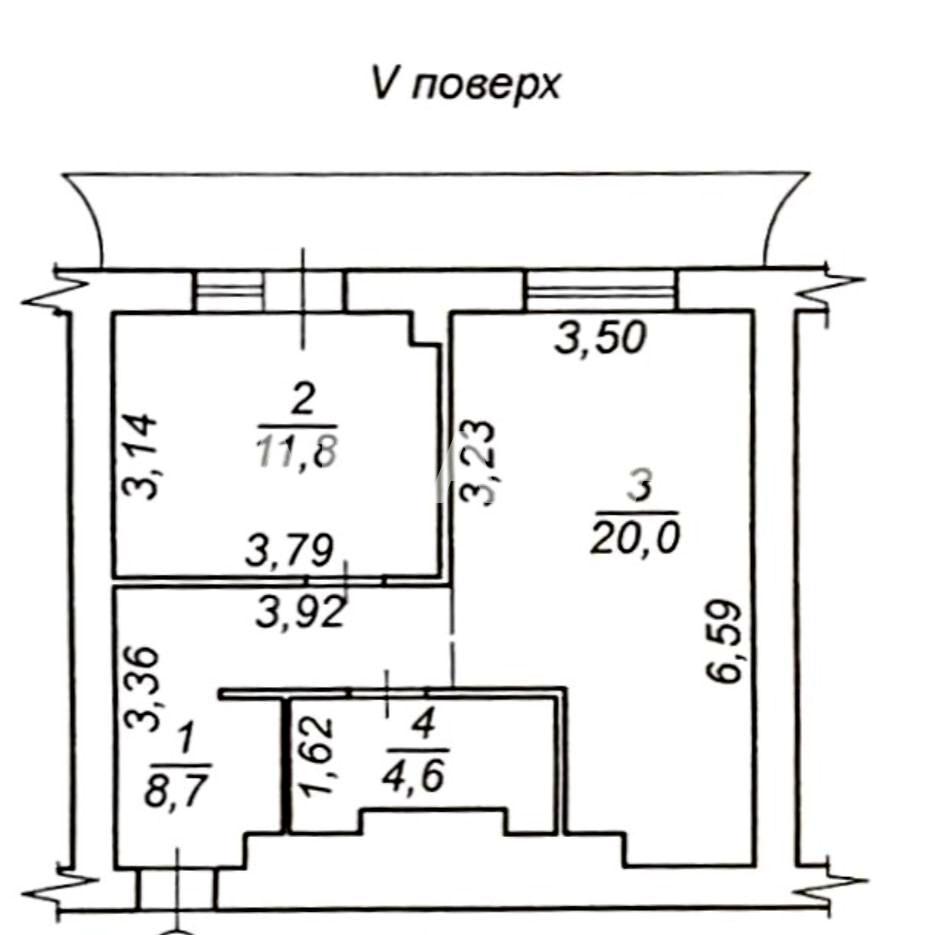 1-комнатная квартира по адресу ул. Азарова вице адм. (площадь 49,3 м²) - Atlanta.ua - фото 13