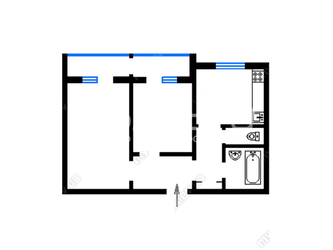 2-rooms apartment apartment by the address st. Grodnenskaya (area 53,5 m²) - Atlanta.ua - photo 13