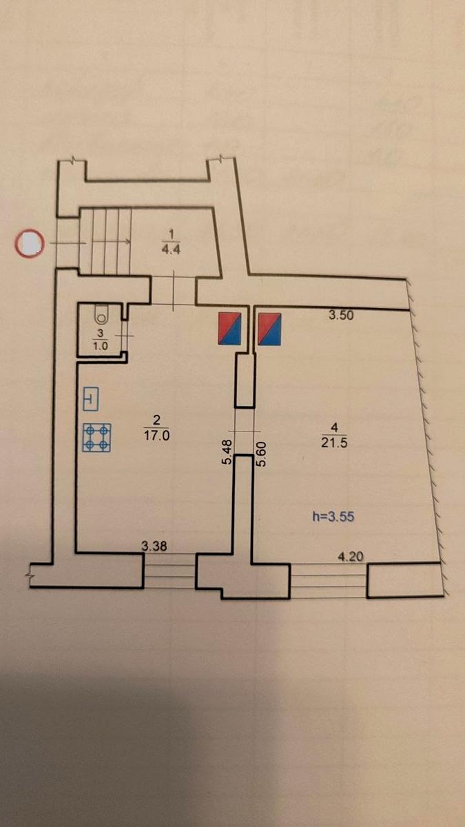 1-комнатная квартира по адресу Франко Ивана ул. (площадь 44 м²) - Atlanta.ua - фото 8