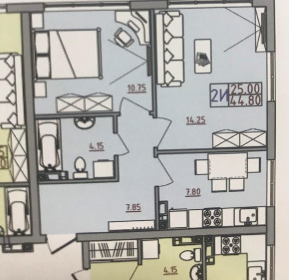 2-комнатная квартира по адресу ул. Сахарова (площадь 45 м²) - фото 17 2-комнатная квартира по адресу ул. Сахарова (площадь 45 м²) - Atlanta.ua - фото 17