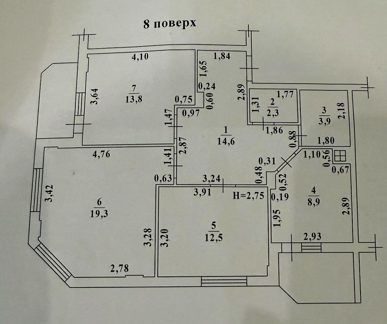 3-комнатная квартира по адресу ул. Гранитная (площадь 80 м²) - imageAlt 15 3-комнатная квартира по адресу ул. Гранитная (площадь 80 м²) - Atlanta.ua - imageAlt 15