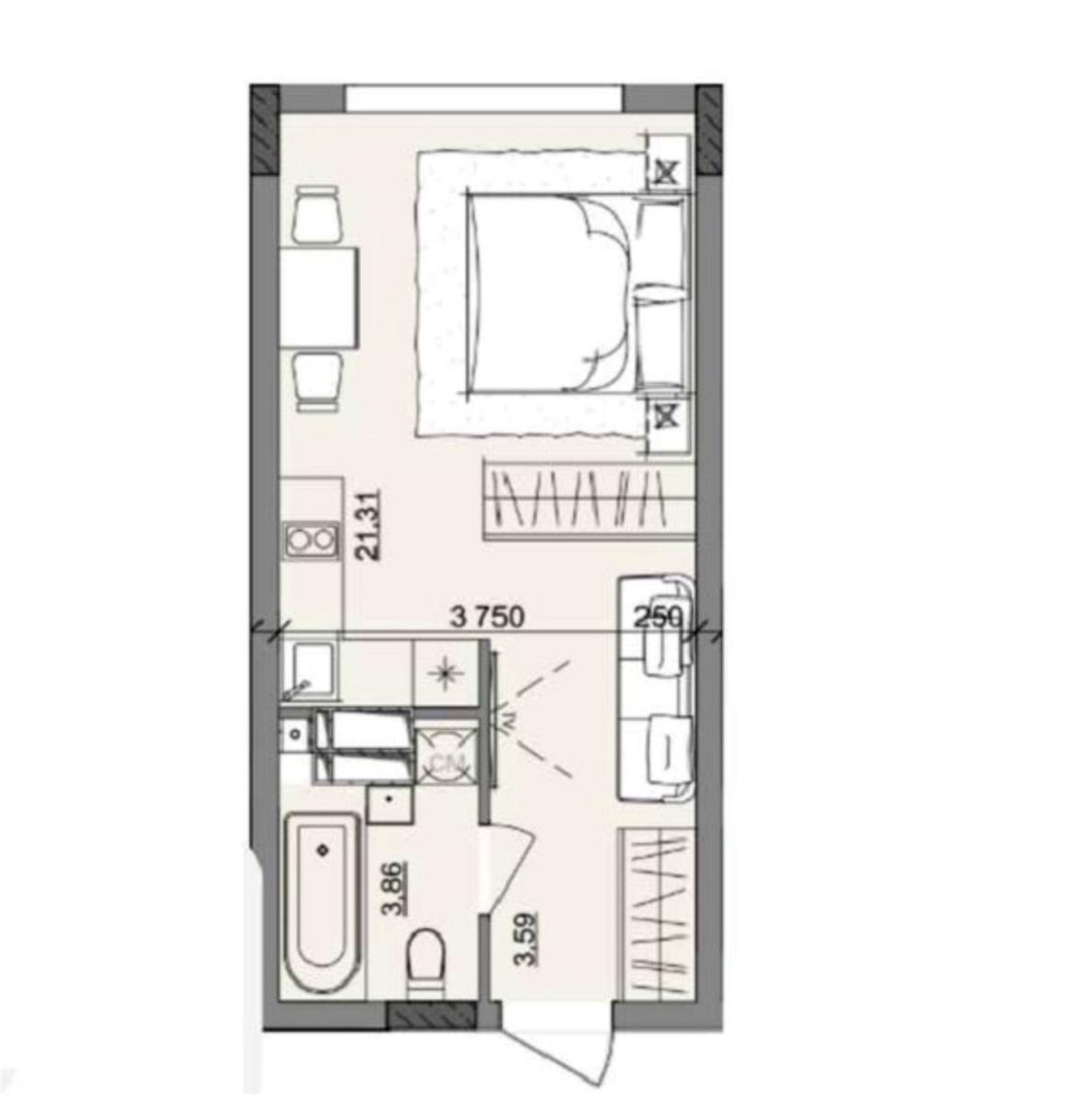 1-комнатная квартира по адресу ул. Сахарова (площадь 32 м²) - imageAlt 2 1-комнатная квартира по адресу ул. Сахарова (площадь 32 м²) - Atlanta.ua - imageAlt 2