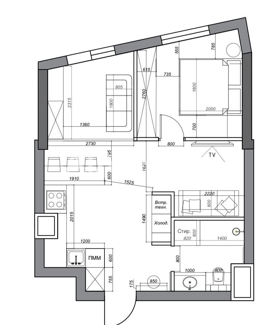 1-комнатная квартира по адресу ул. Чубаевская (площадь 43 м²) - imageAlt 27 1-комнатная квартира по адресу ул. Чубаевская (площадь 43 м²) - Atlanta.ua - imageAlt 27