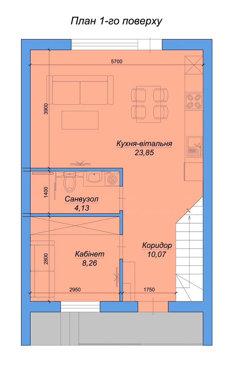 Дом по адресу ул. Фруктовая (площадь 93 м²) - imageAlt 7 Дом по адресу ул. Фруктовая (площадь 93 м²) - Atlanta.ua - imageAlt 7