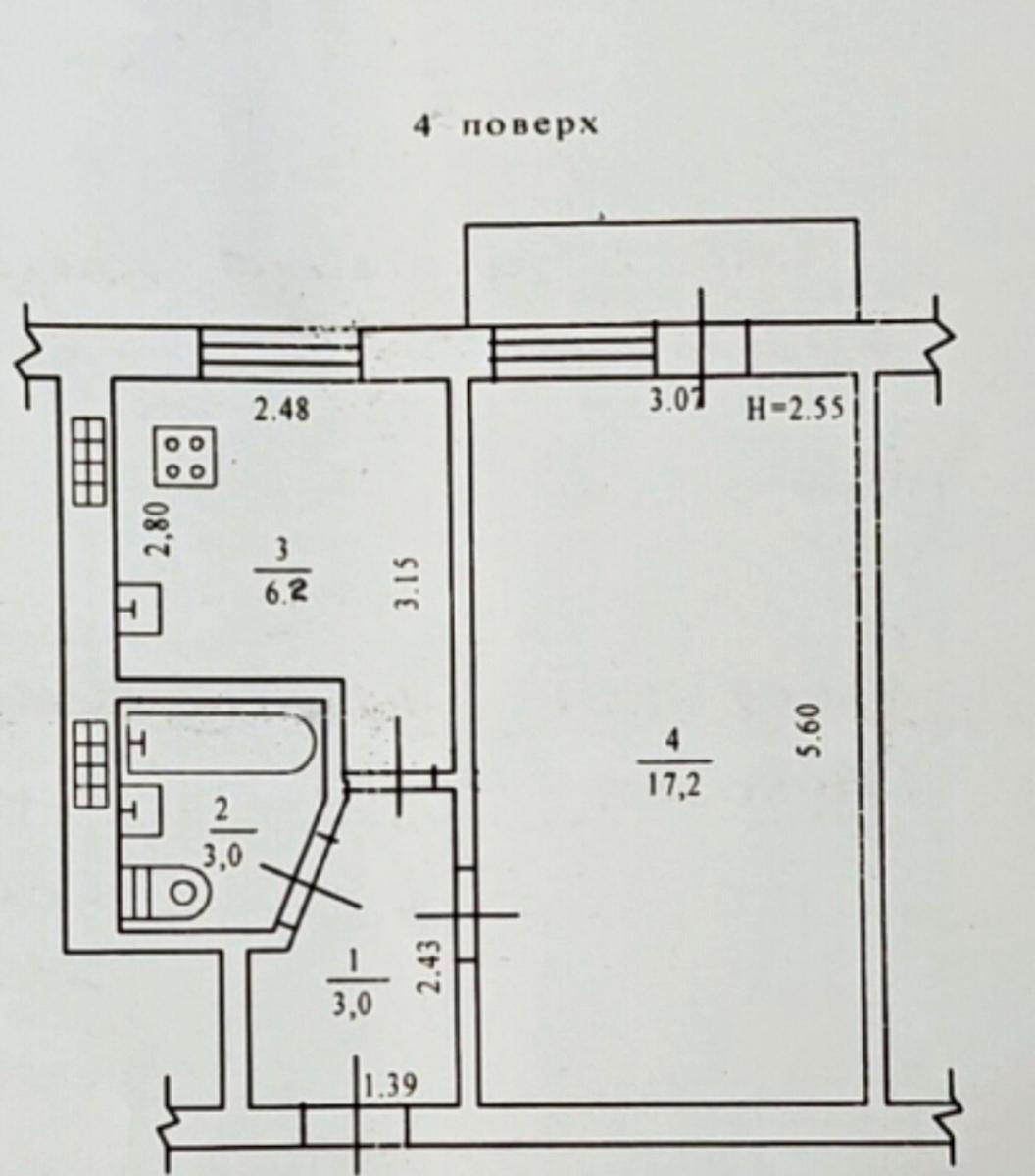 1-комнатная квартира по адресу ул. Инглези (площадь 30,2 м²) - imageAlt 8 1-комнатная квартира по адресу ул. Инглези (площадь 30,2 м²) - Atlanta.ua - imageAlt 8