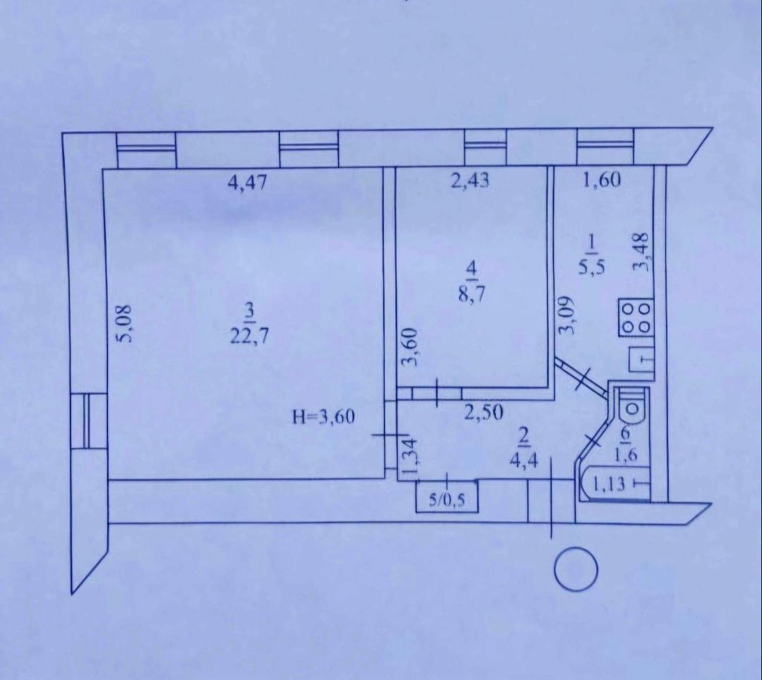 2-комнатная квартира по адресу ул. Косвенная (площадь 44 м²) - imageAlt 10 2-комнатная квартира по адресу ул. Косвенная (площадь 44 м²) - Atlanta.ua - imageAlt 10