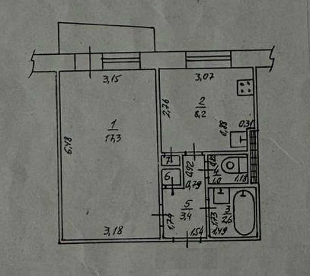 1-кімнатна квартира за адресою (площа 34,1 м²) - фото 19 1-кімнатна квартира за адресою (площа 34,1 м²) - Atlanta.ua - фото 19