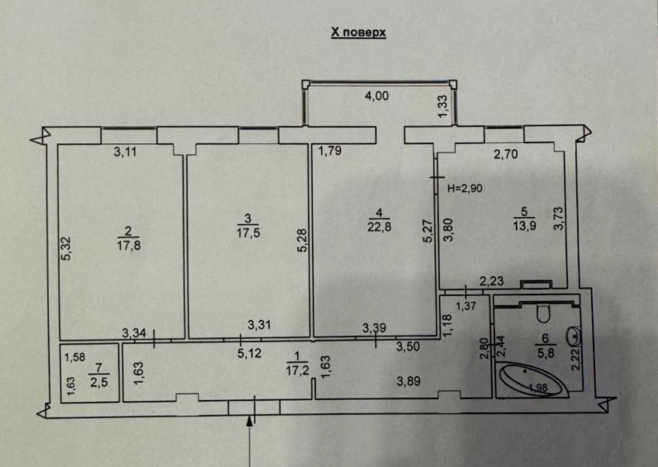 3-комнатная квартира по адресу Педагогический пер. (площадь 97,5 м²) - фото 13 3-комнатная квартира по адресу Педагогический пер. (площадь 97,5 м²) - Atlanta.ua - фото 13