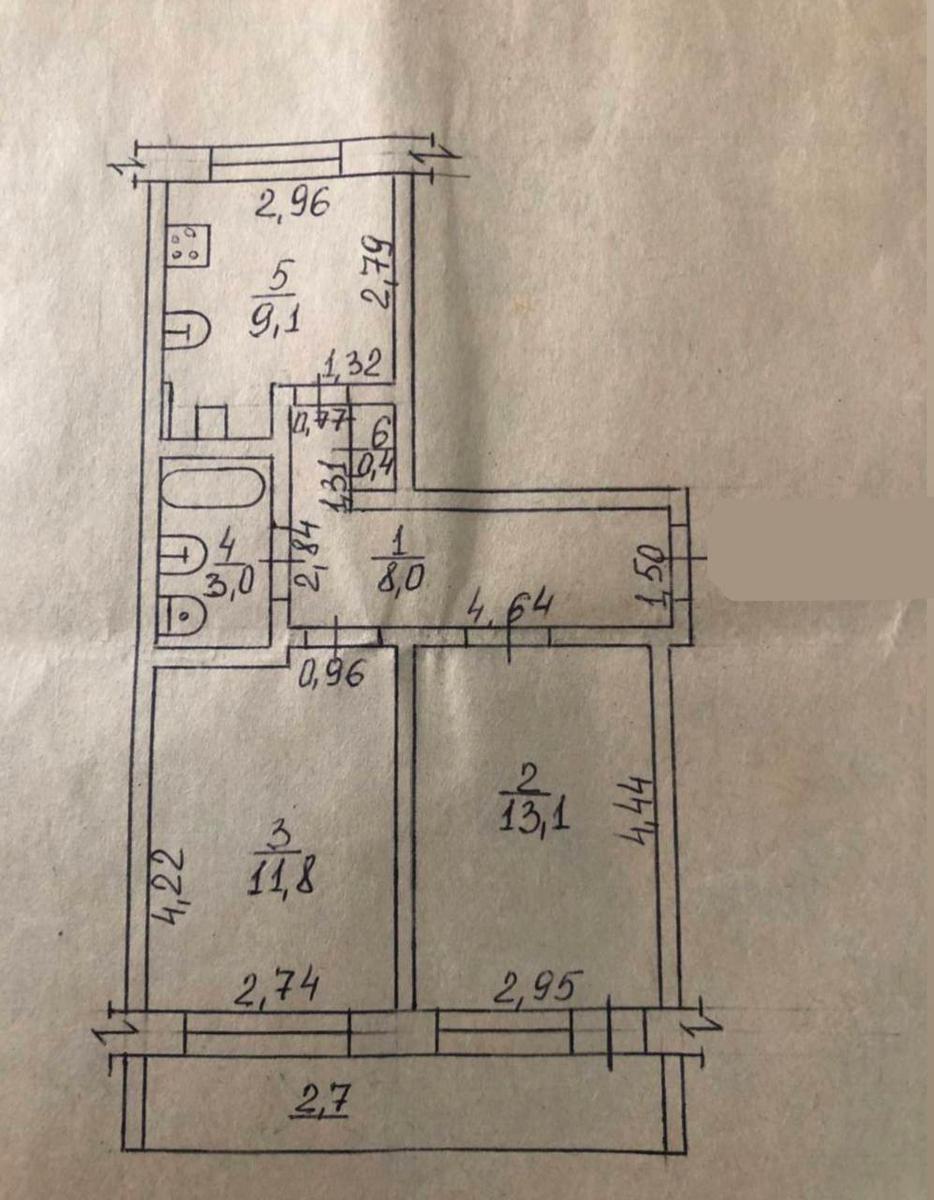 2-комнатная квартира по адресу ул. Королева ак. (площадь 48 м²) - imageAlt 11 2-комнатная квартира по адресу ул. Королева ак. (площадь 48 м²) - Atlanta.ua - imageAlt 11