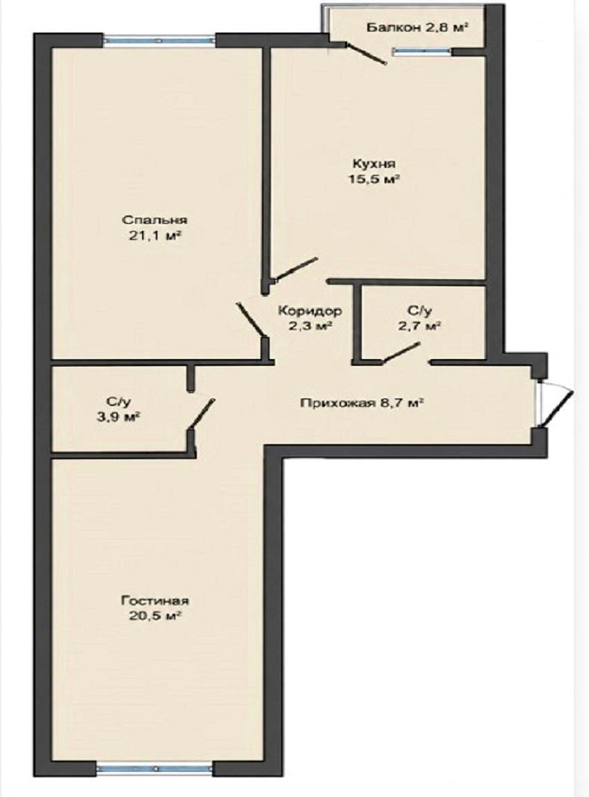 2-комнатная квартира по адресу Люстдорфская дор. (площадь 76,2 м²) - imageAlt 20 2-комнатная квартира по адресу Люстдорфская дор. (площадь 76,2 м²) - Atlanta.ua - imageAlt 20