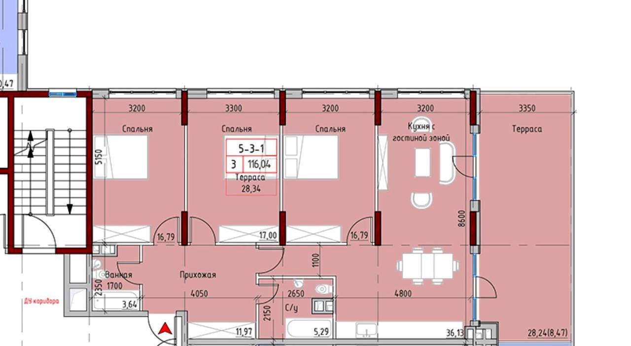 1-комнатная квартира по адресу Маячный пер. (площадь 120 м²) - фото 7 1-комнатная квартира по адресу Маячный пер. (площадь 120 м²) - Atlanta.ua - фото 7