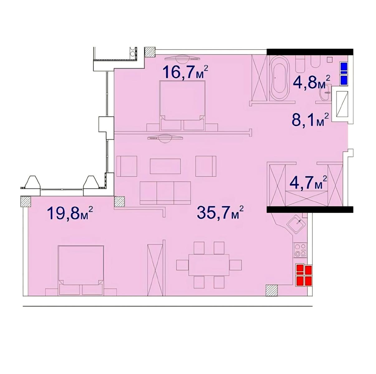 3-кімнатна квартира за адресою вул. Велика Арнаутська (площа 94 м²) - фото 8 3-кімнатна квартира за адресою вул. Велика Арнаутська (площа 94 м²) - Atlanta.ua - фото 8