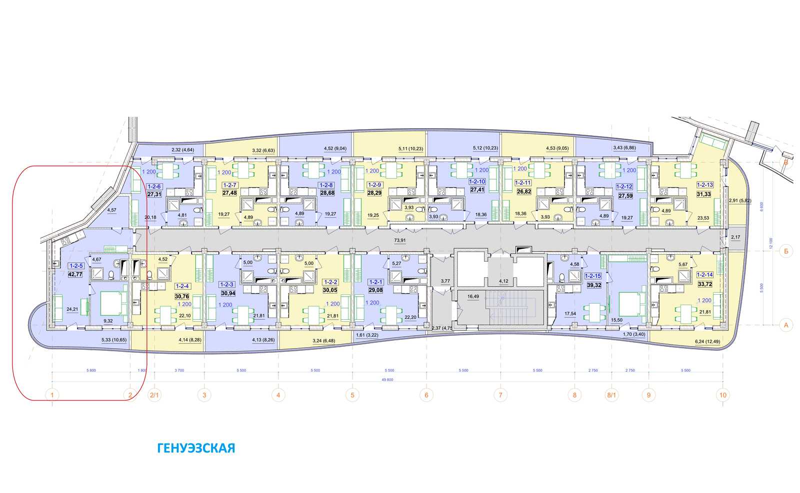 2-комнатная квартира по адресу ул. Аркадийское плато (площадь 42,8 м²) - imageAlt 23 2-комнатная квартира по адресу ул. Аркадийское плато (площадь 42,8 м²) - Atlanta.ua - imageAlt 23