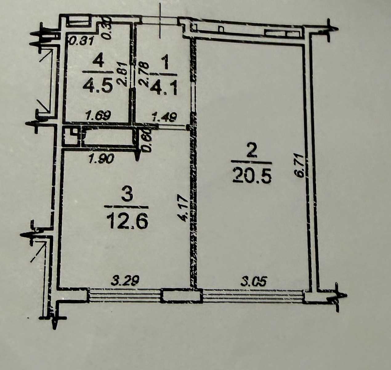 1-комнатная квартира по адресу (площадь 42 м²) - imageAlt 9 1-комнатная квартира по адресу (площадь 42 м²) - Atlanta.ua - imageAlt 9