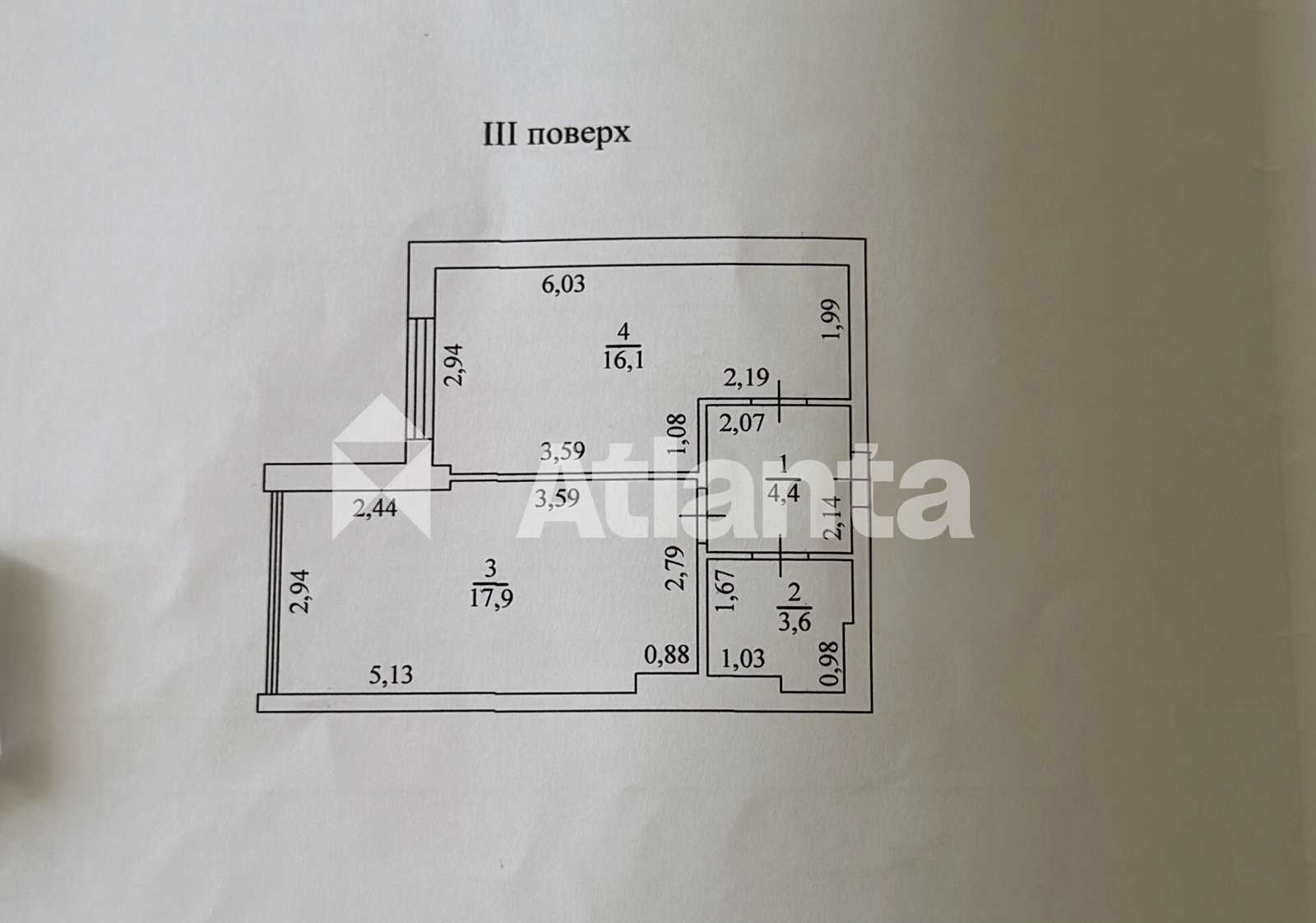 1-кімнатна квартира за адресою вул. Софіївська (площа 42 м²) - фото 14 1-кімнатна квартира за адресою вул. Софіївська (площа 42 м²) - Atlanta.ua - фото 14