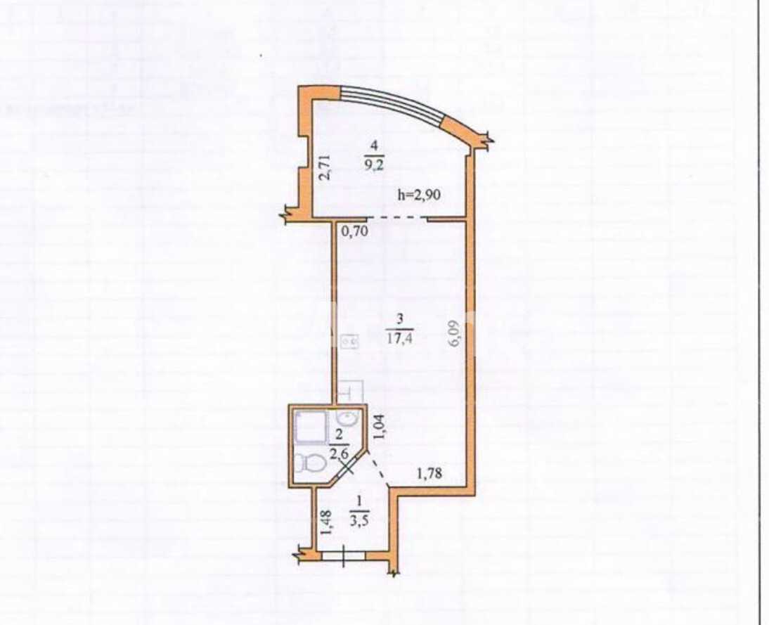 1-комнатная квартира по адресу (площадь 32,7 м²) - imageAlt 12 1-комнатная квартира по адресу (площадь 32,7 м²) - Atlanta.ua - imageAlt 12
