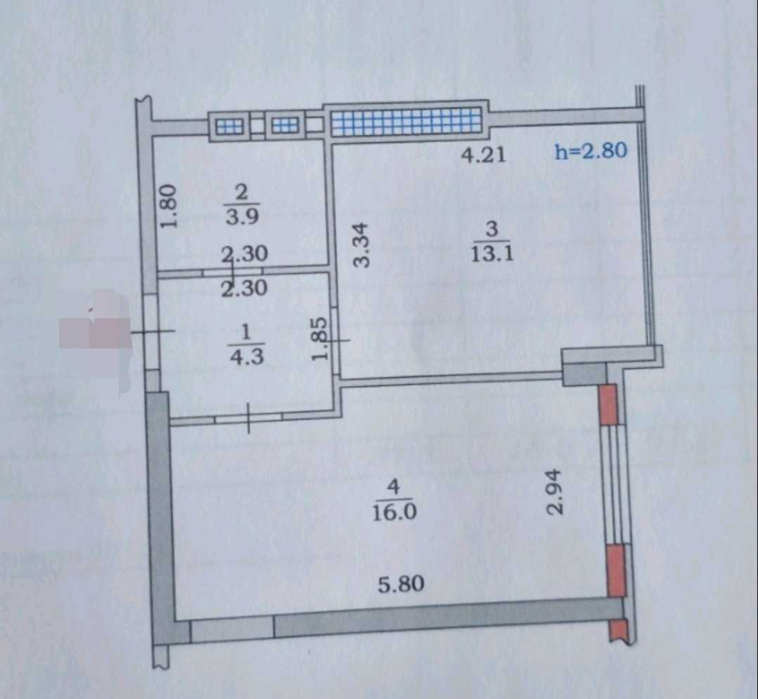 1-комнатная квартира по адресу (площадь 37,3 м²) - imageAlt 15 1-комнатная квартира по адресу (площадь 37,3 м²) - Atlanta.ua - imageAlt 15
