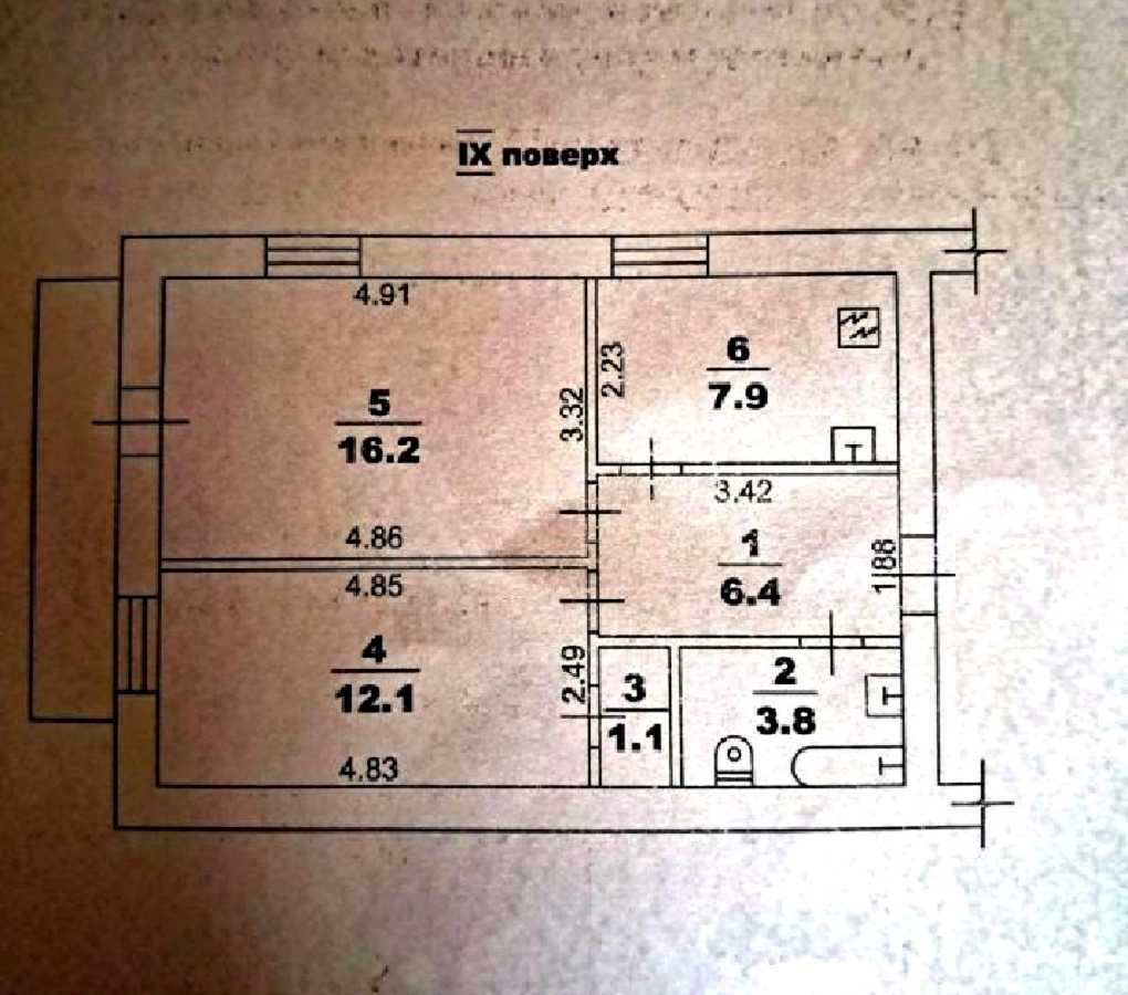 2-комнатная квартира по адресу ул. Леваневского (площадь 49 м²) - imageAlt 11 2-комнатная квартира по адресу ул. Леваневского (площадь 49 м²) - Atlanta.ua - imageAlt 11