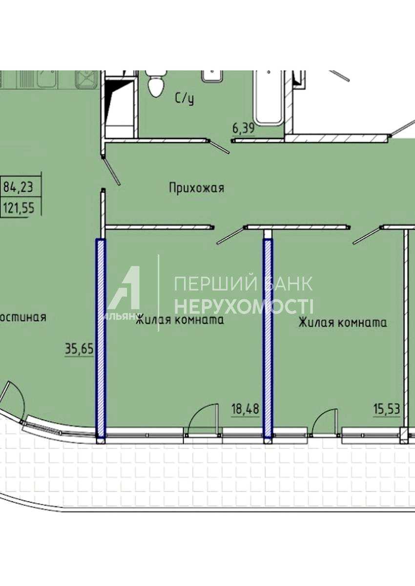 3-комнатная квартира по адресу ул. Мореходная (площадь 121,6 м²) - imageAlt 18 3-комнатная квартира по адресу ул. Мореходная (площадь 121,6 м²) - Atlanta.ua - imageAlt 18